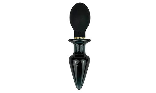 Crystal Pro Glass Vibrating Butt Plug