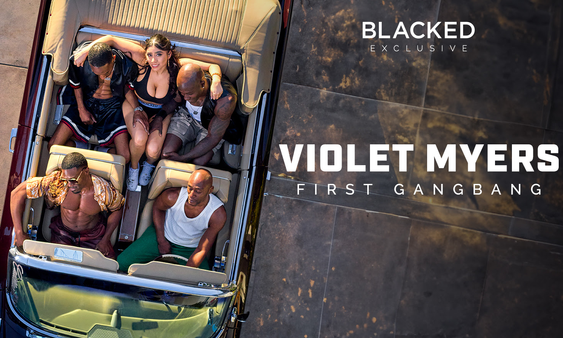 Violet Myers Performs First Gangbang for Blacked