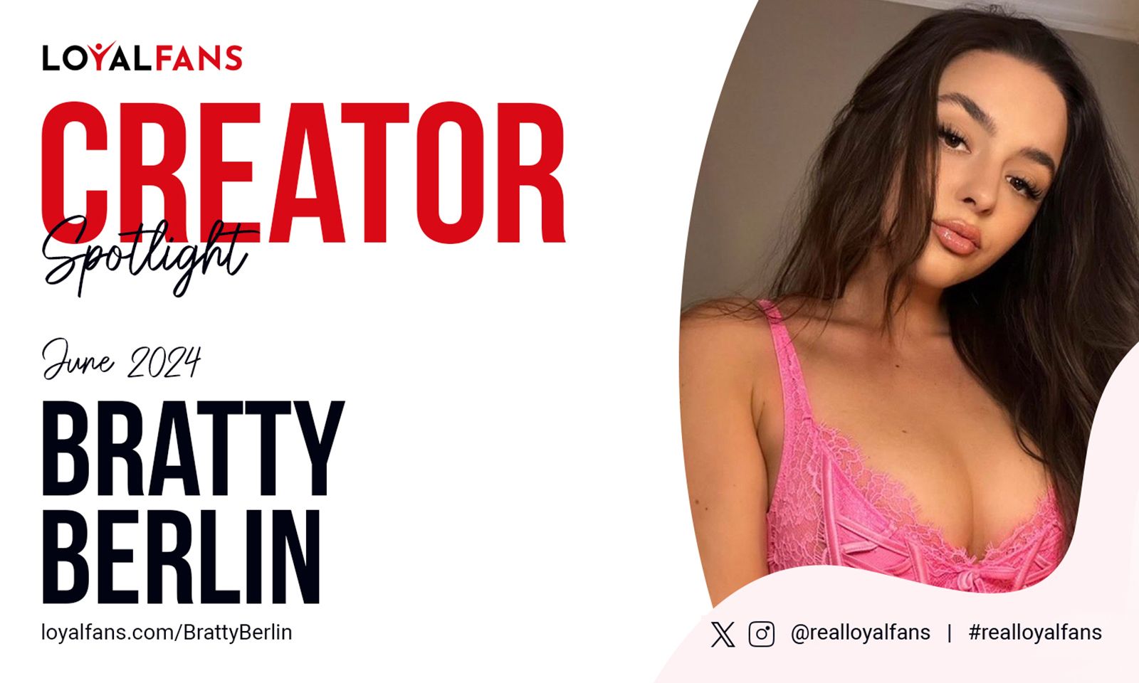 LoyalFans Names Bratty Berlin Its Featured Creator for June