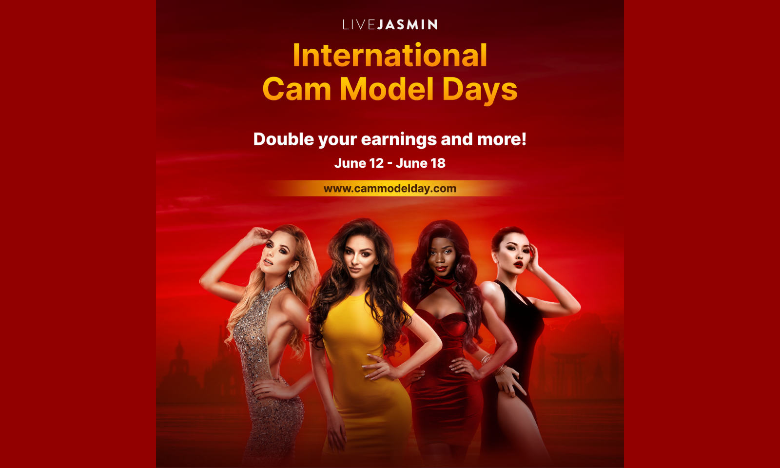 LiveJasmin Announces Bonus for International Cam Model Day