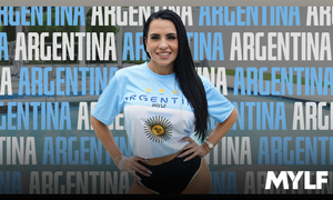 Sandy Love Shows Her Support for Copa America Team With MYLF