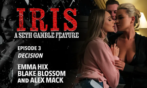Emma Hix, Blake Blossom Command Episode 3 of Seth Gamble's 'Iris'