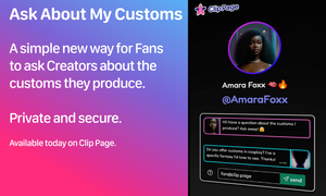 Clip Page Launches 'Ask About My Customs' Messaging Feature