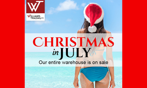 Williams Trading Co. Hosts Christmas in July Sale This Week