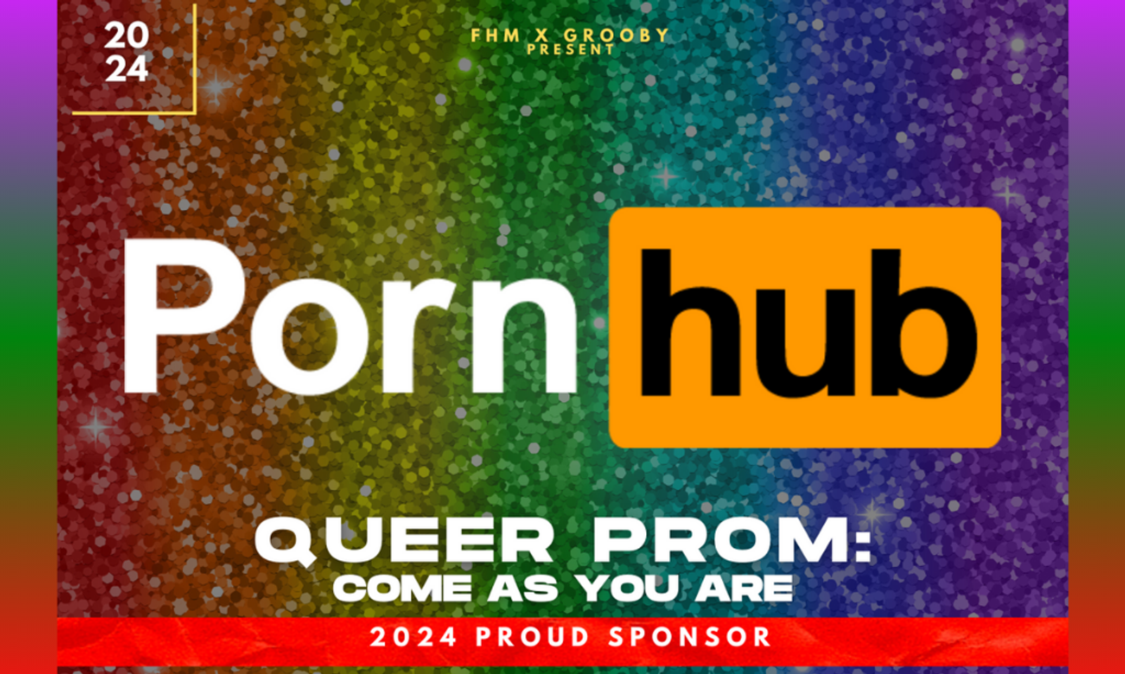 Pornhub Signs as Platinum Sponsor of FHM x Grooby's 'Queer Prom'