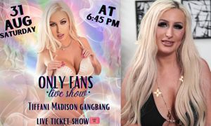 Tiffani Madison to Livestream 1st Gangbang on OnlyFans Saturday