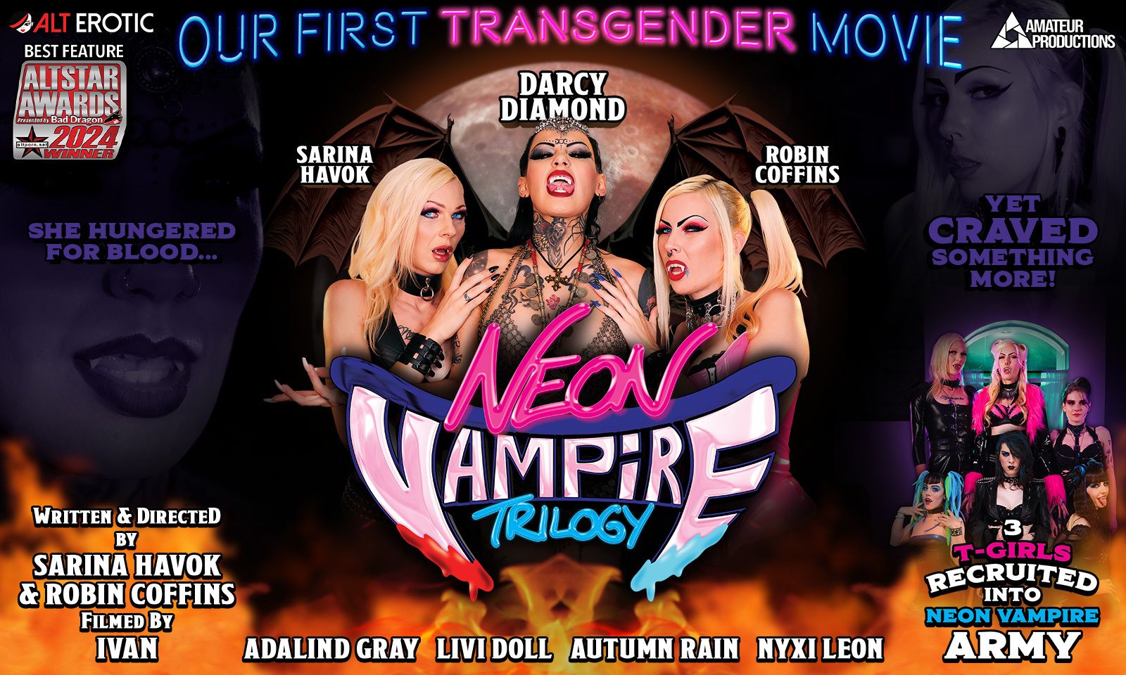 AltErotic Releases 'Neon Vampire Trilogy' to DVD/VOD