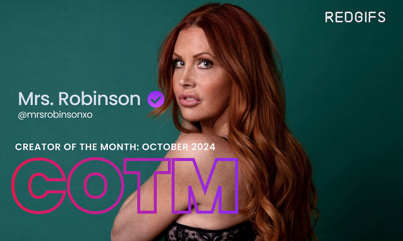 RedGIFs Announces Mrs. Robinson as October Creator of the Month