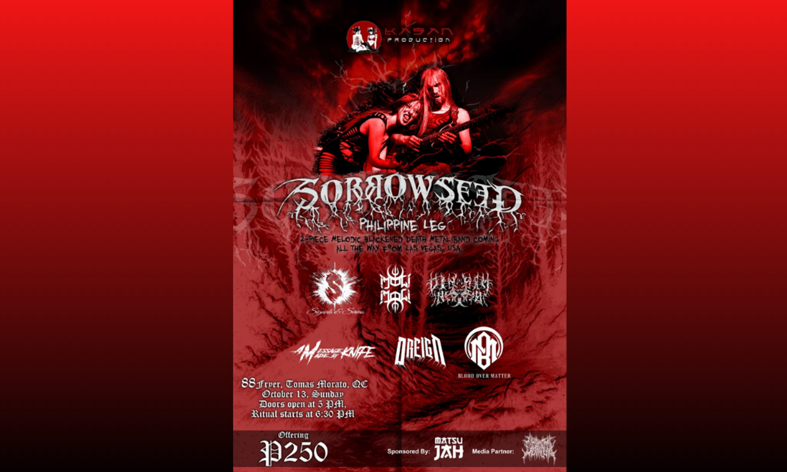 Goddess Lilith, Sorrowseed Set to Perform in the Philippines