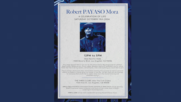 Celebration of Life for Robert 'Payaso' Mora Set for Saturday