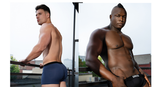 Malik Delgaty, Harrison Feels Front Men.com’s Underwear Campaign