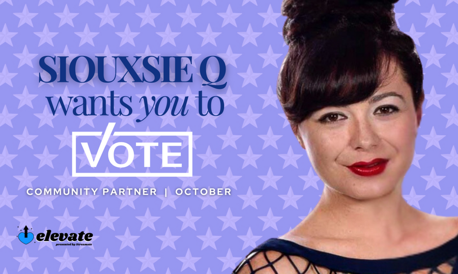 Siouxsie Q Partners With Elevate to Encourage Voting