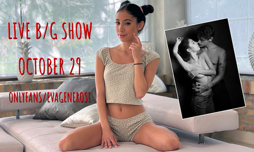 Eva Generosi Hosts Halloween B/G Live Show on OnlyFans Today