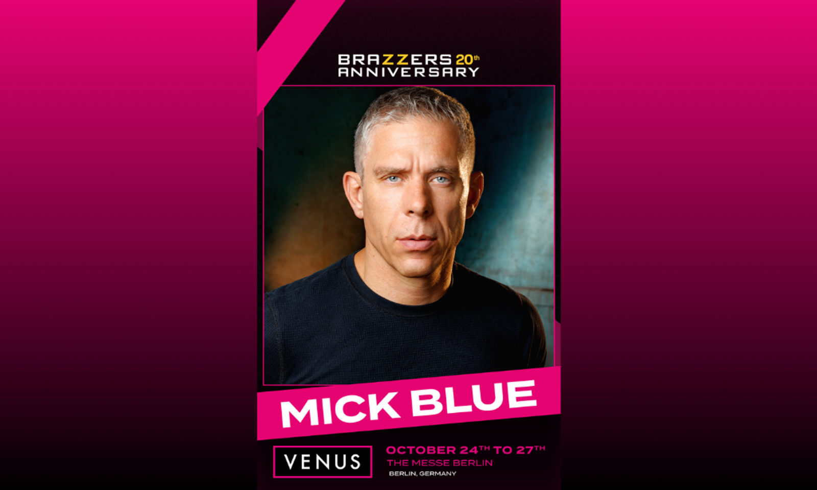 Mick Blue to Appear at Venus Berlin With Brazzers