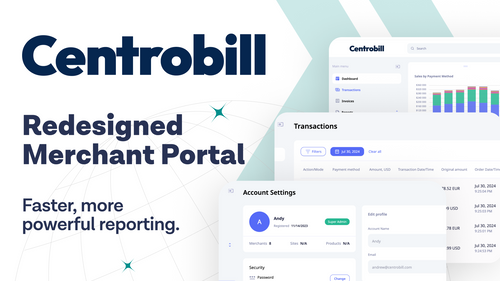 Centrobill Launches Redesigned Merchant Portal