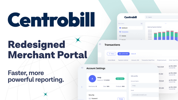 Centrobill Launches Redesigned Merchant Portal