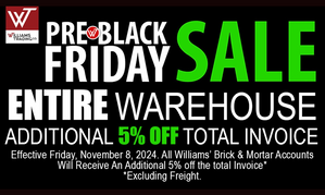 Williams Trading Co. Pre-Black Friday Super Sales Starts Friday