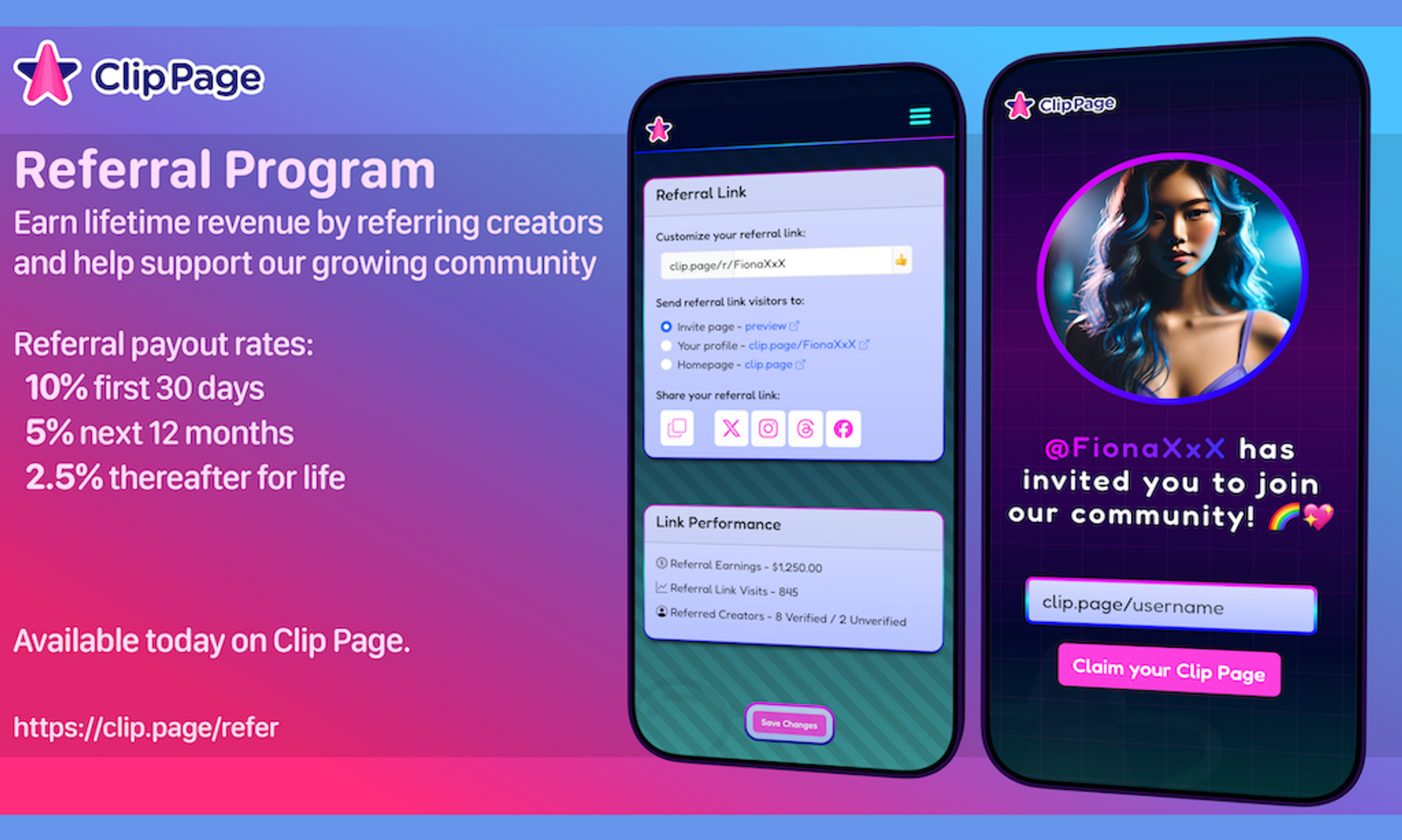 Clip Page Launches Lifetime Earnings Referral Program