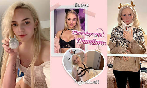 Amber Kawaii Streams First Anal with Siswet on Chaturbate