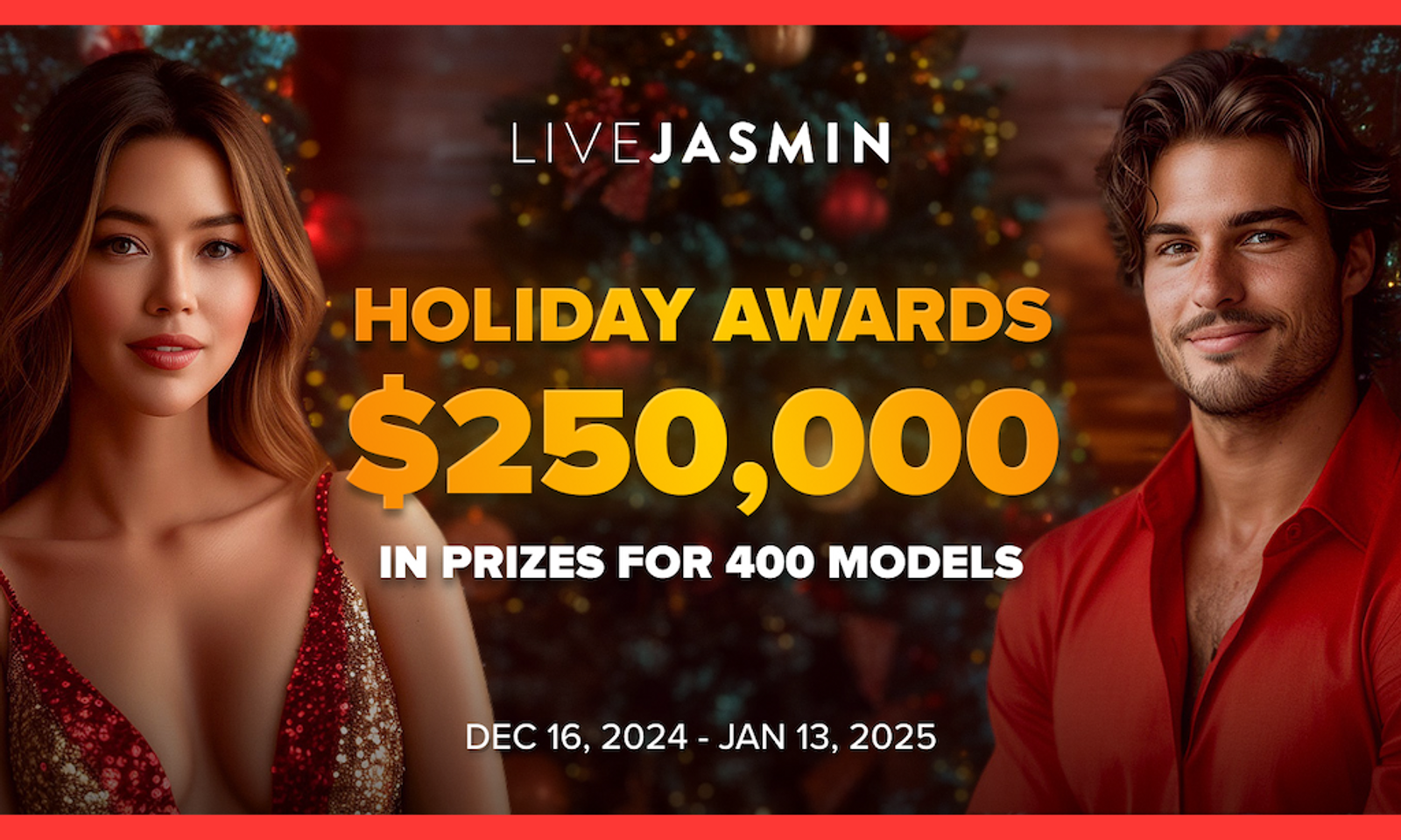 LiveJasmin Unveils Annual Holiday Contest with $250K Prize Pool