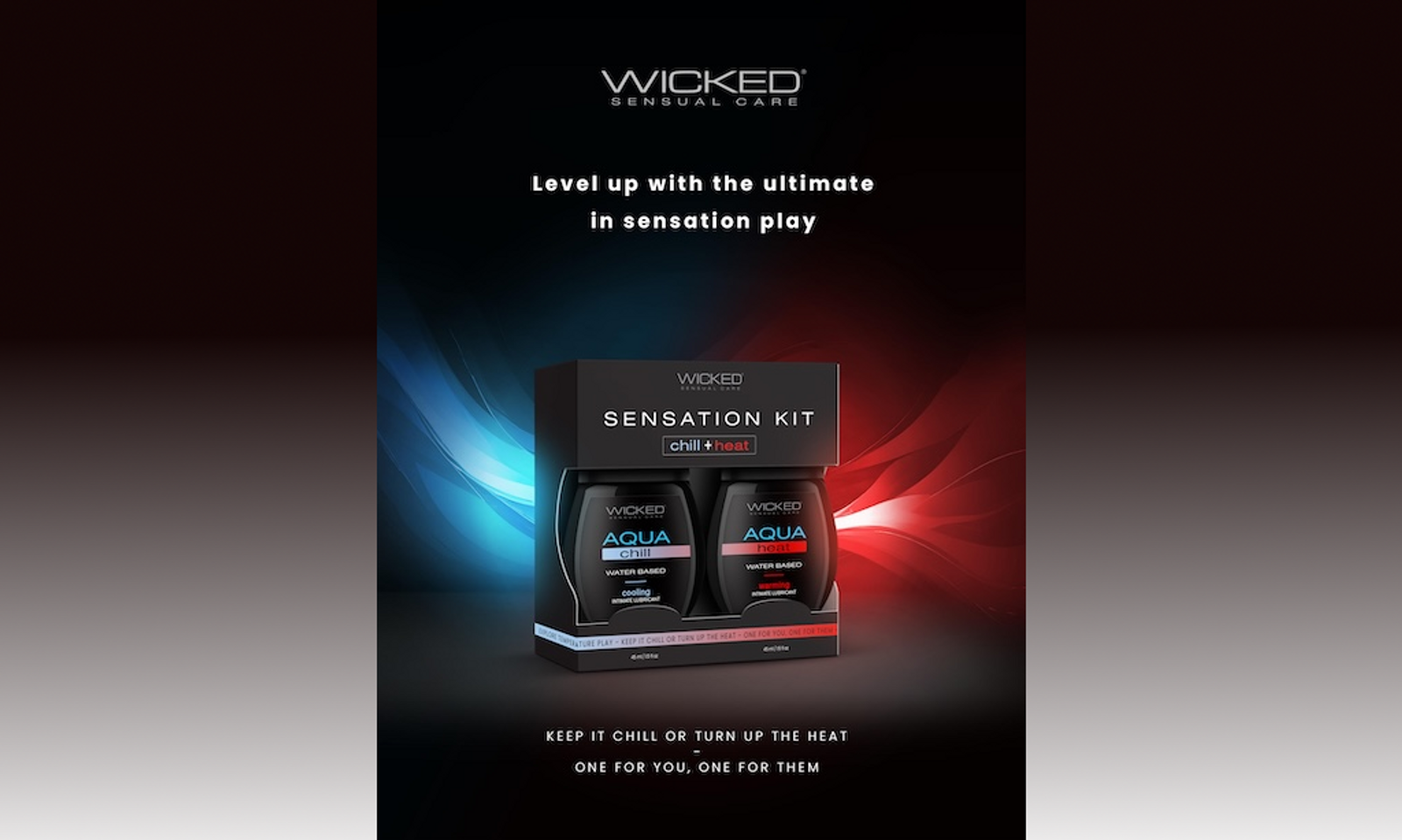 Wicked Sensual Care Intros New Aqua Heat, Aqua Chill Lube Kit