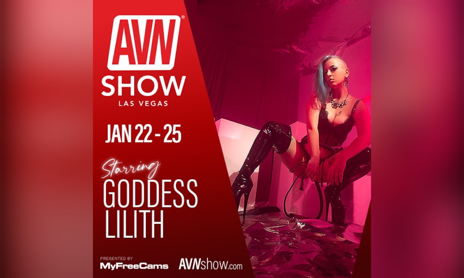 Goddess Lilith Appearing at AVN Booth at AEE