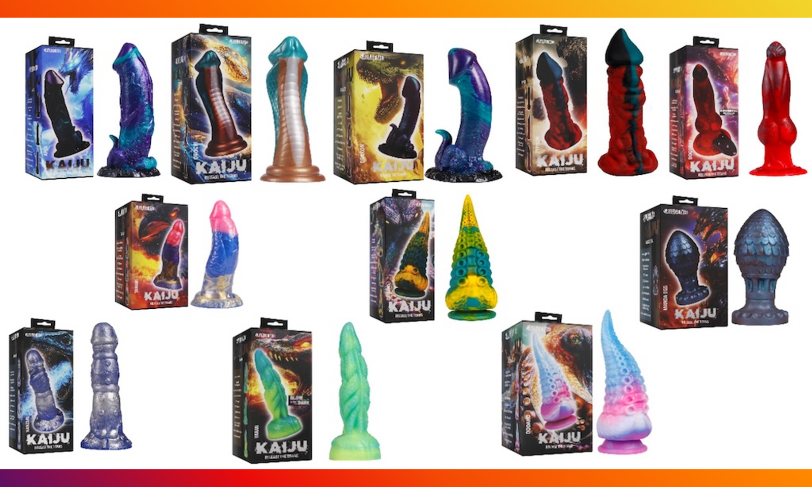 Full Circle Distro Unveils Kaiju Fantasy Insertables Collection