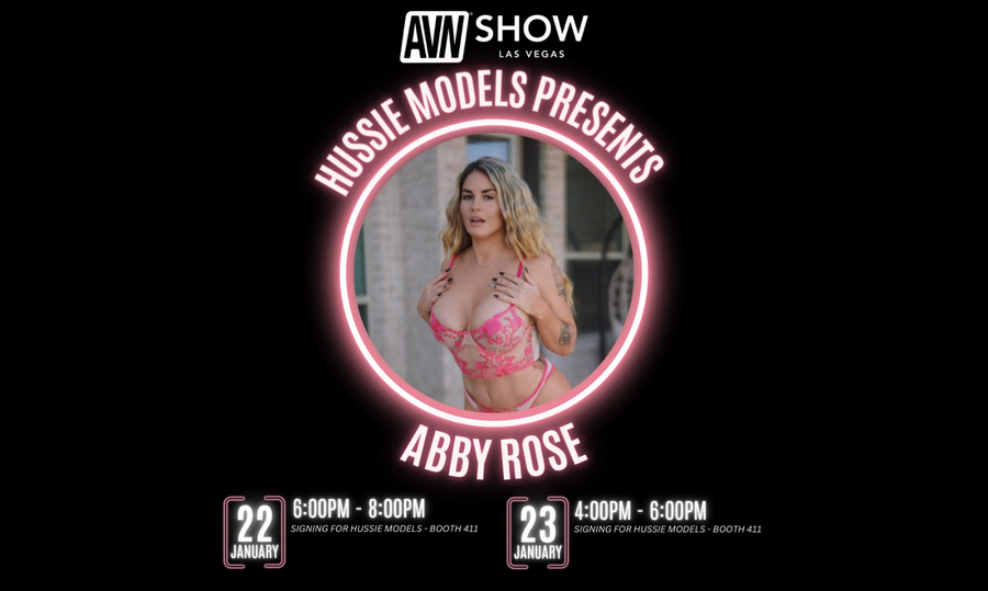 Abby Rose to Sign at Hussie Models Booth During AVN Show