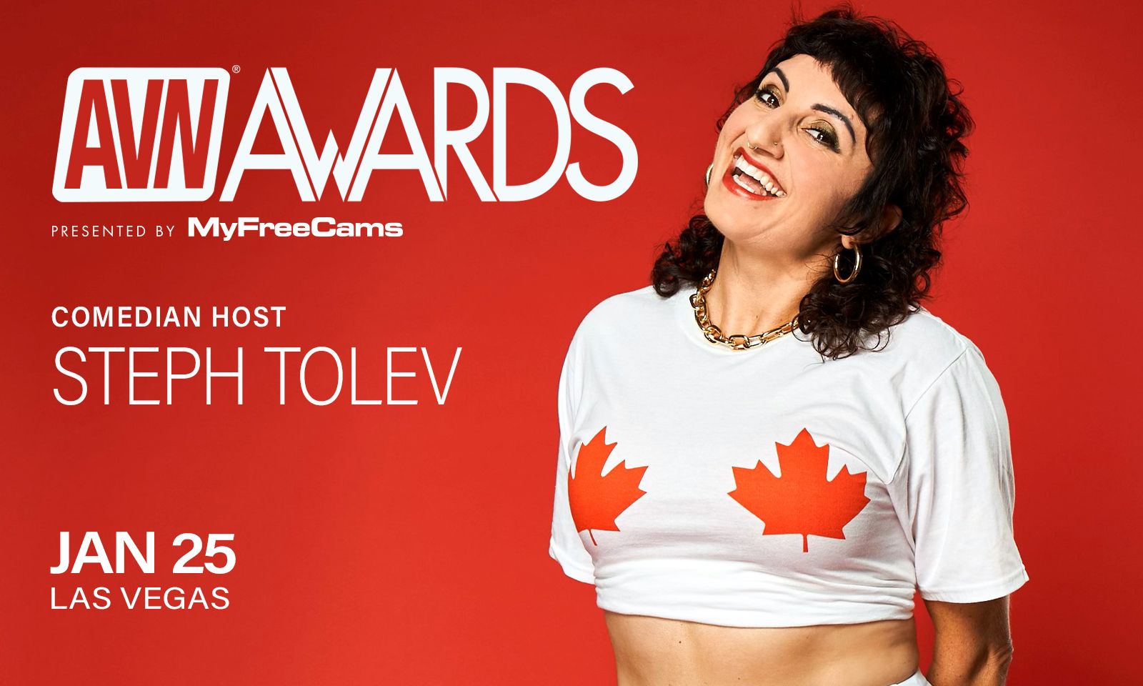 Steph Tolev Named 2025 AVN Awards Show Comedian Co-Host