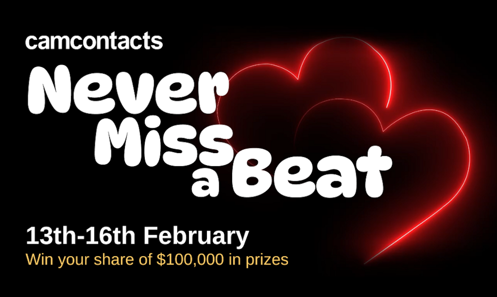 CamContacts Celebrates Valentine's Day with $100K Prize Promo