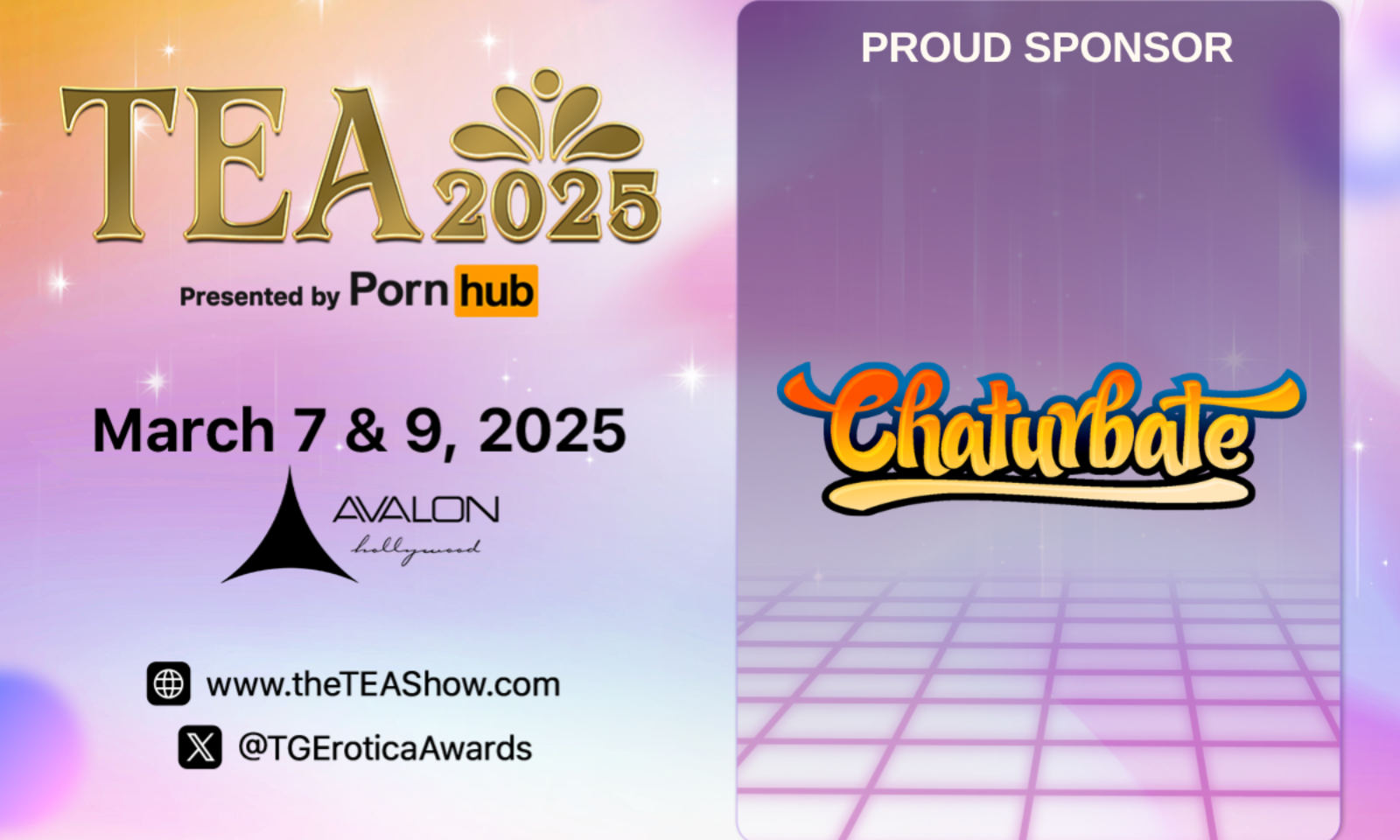 Chaturbate Sponsors 2025 TEA Trans Broadcaster of the Year Award