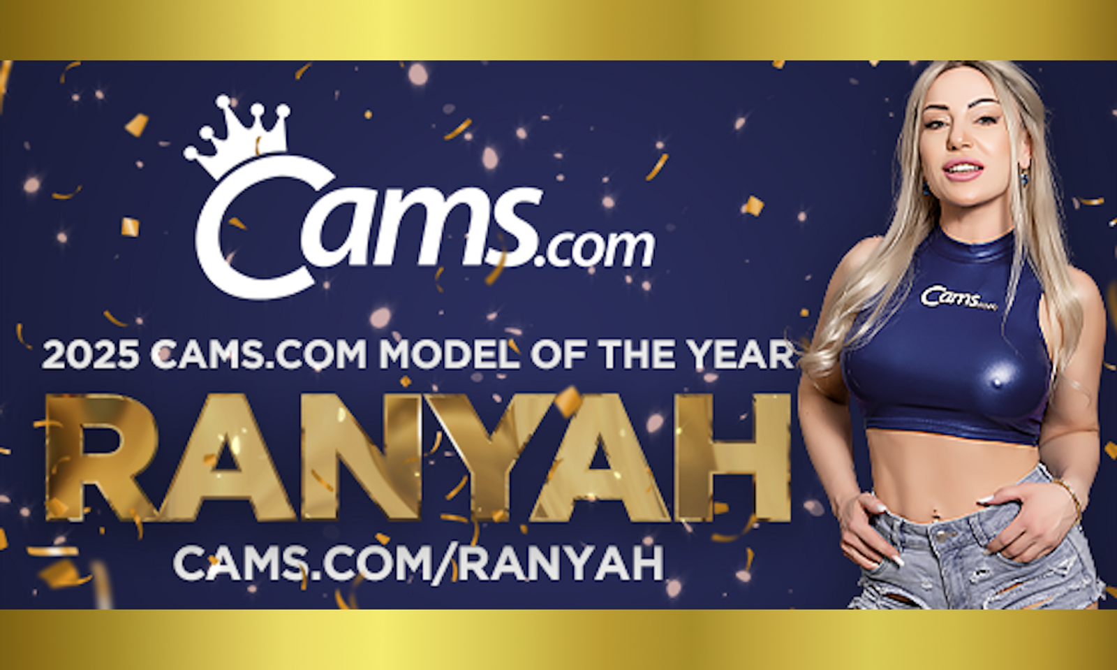 Ranyah Crowned 2025 Cams.com Model of the Year