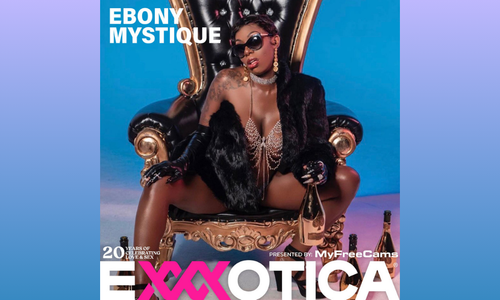 Ebony Mystique to Sign for Male Rose Booth at Exxxotica Chicago
