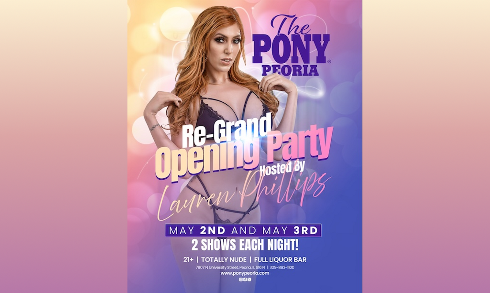 Lauren Phillips Hosts Re-Grand Opening of The Pony Peoria