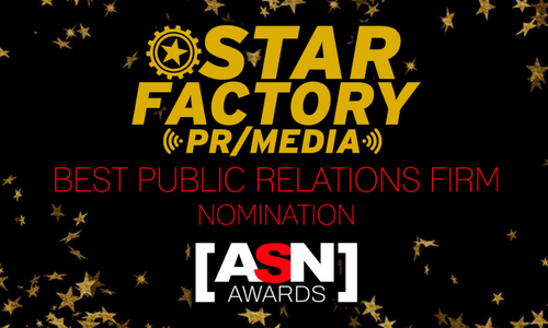 Star Factory PR Earns ASN Awards' Best Public Relations Firm Nom