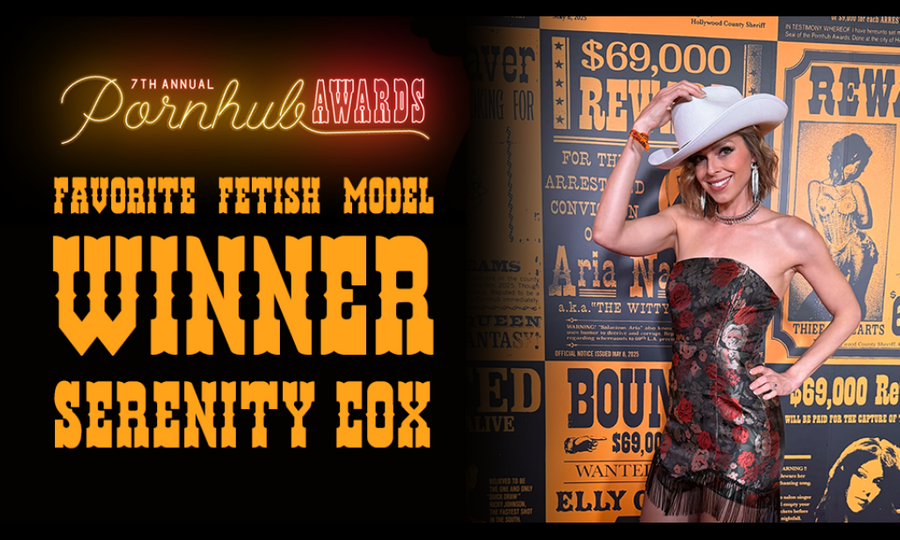 Serenity Cox Wins Favorite Fetish Model at 2025 Pornhub Awards