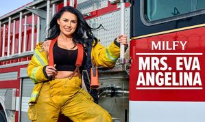 Former Firefighter Eva Angelina Makes MILFY Debut in New Gangbang