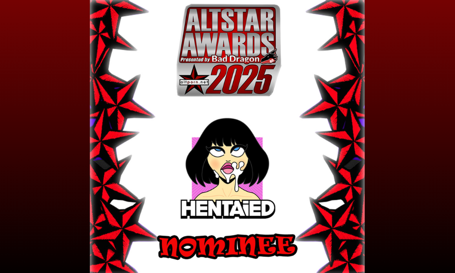 Hentaied Nominated for Best Alt Porn Paysite at AltStar Awards
