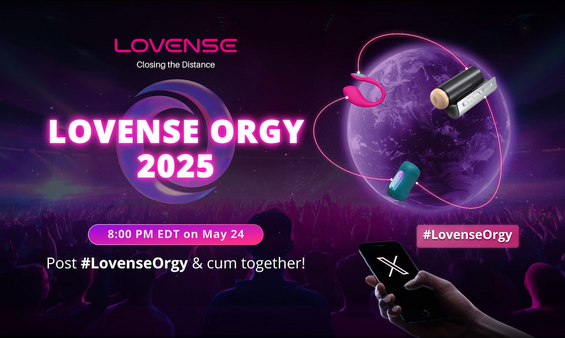 Lovense to Host 8th Annual Global X Orgy on Memorial Day
