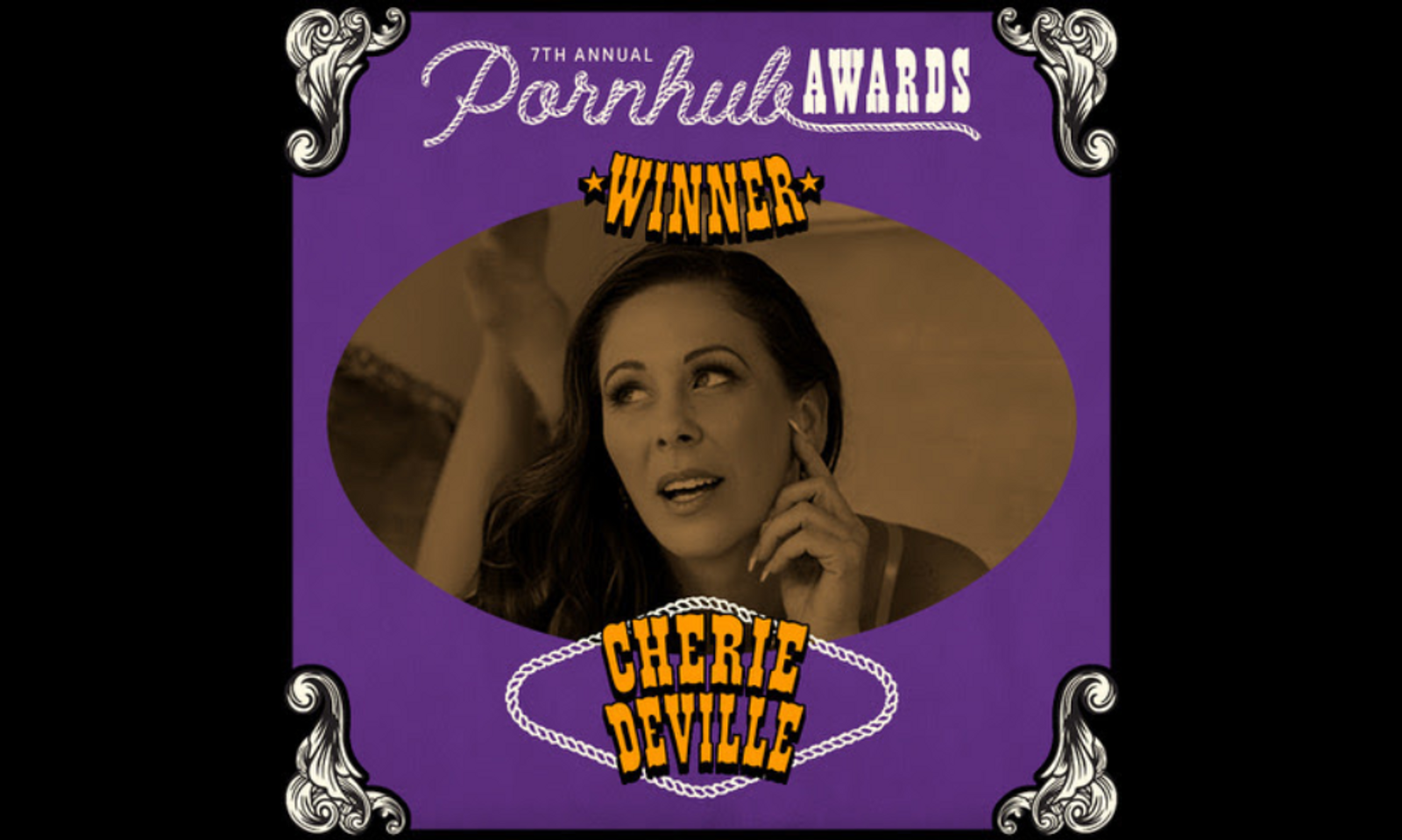 Cherie DeVille Wins 2025 Pornhub Award for Top MILF Performer