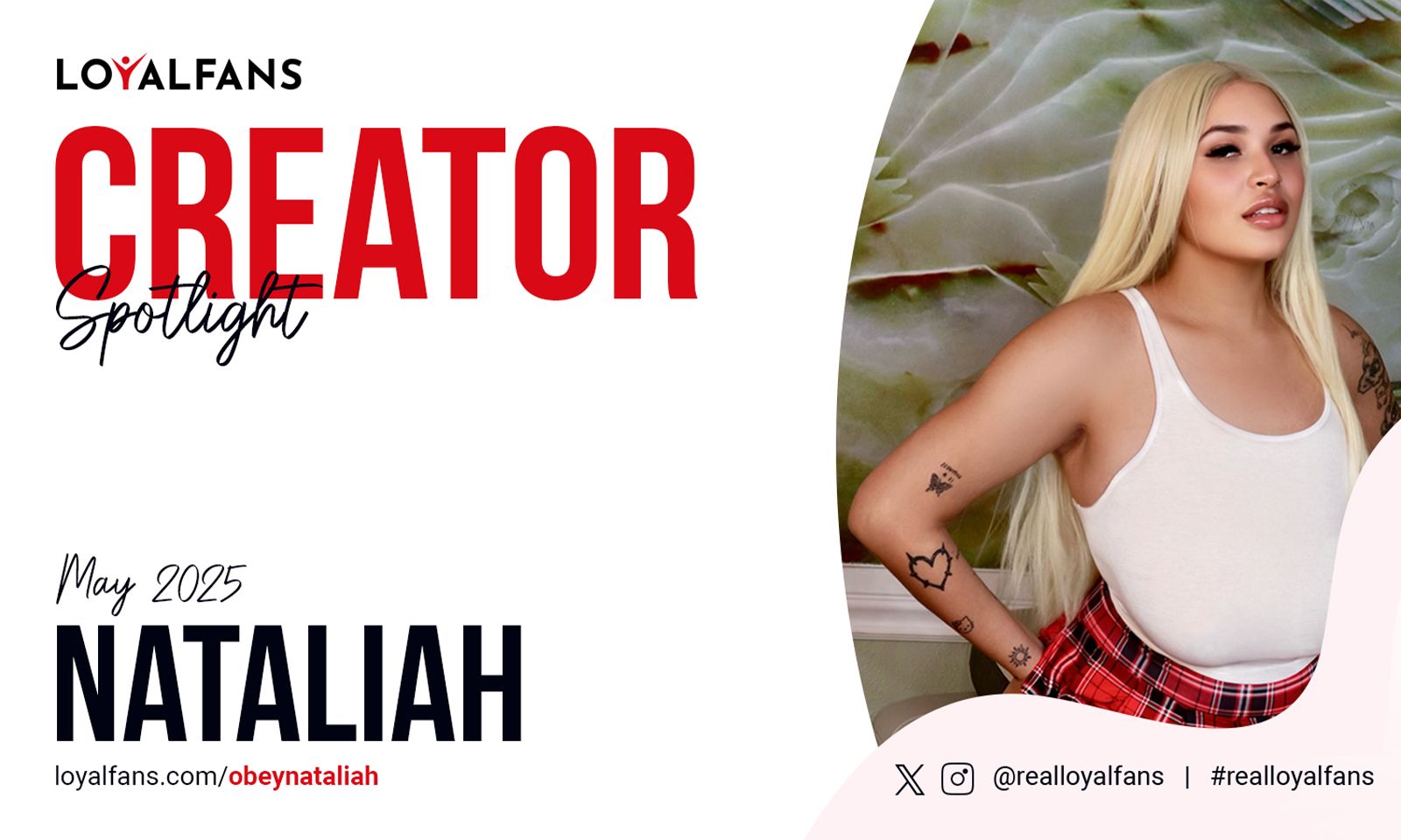LoyalFans Spotlights Obey Nataliah as May's Featured Creator