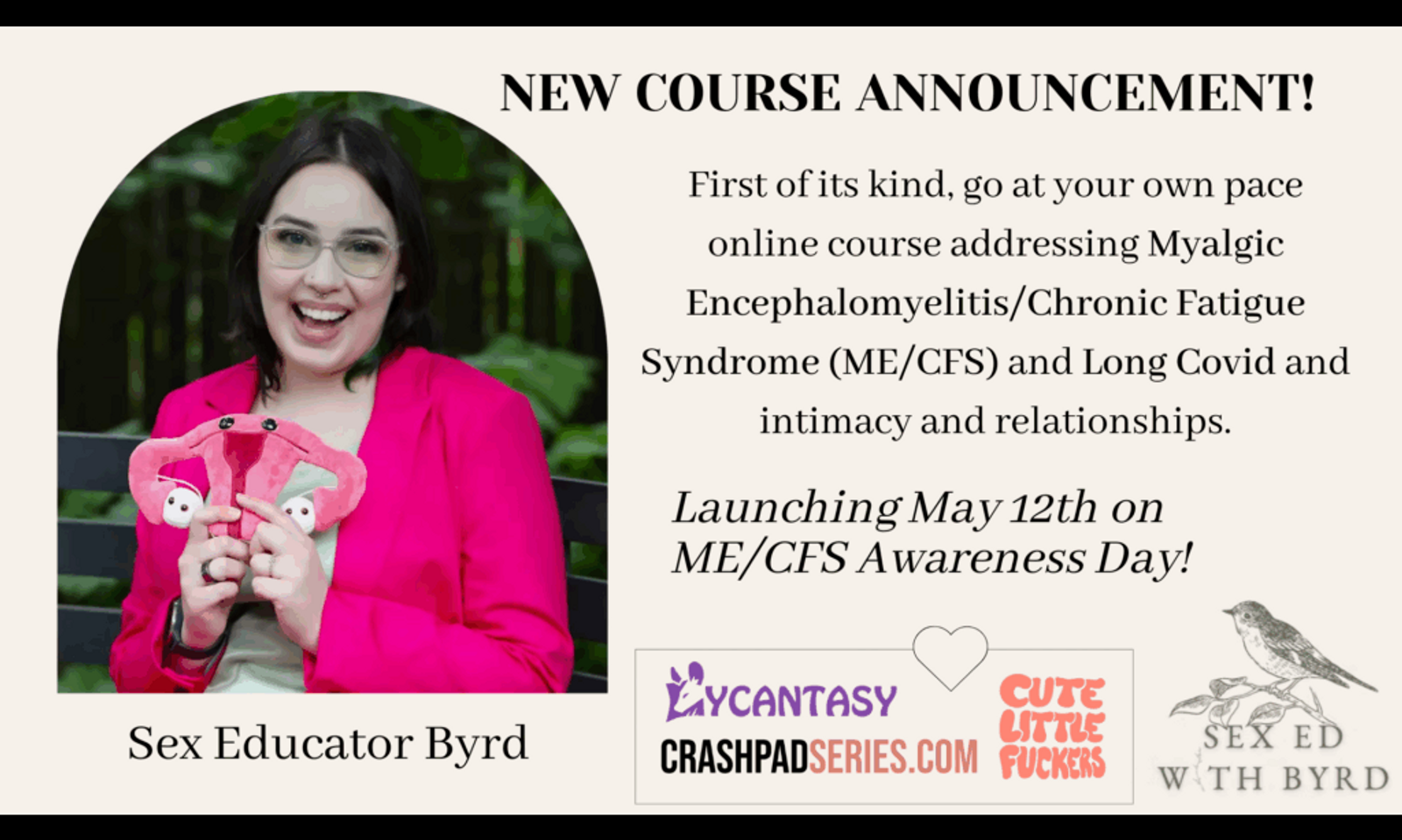 CrashPadSeries.com Collabs With Educator Byrd for ME/CFS Course