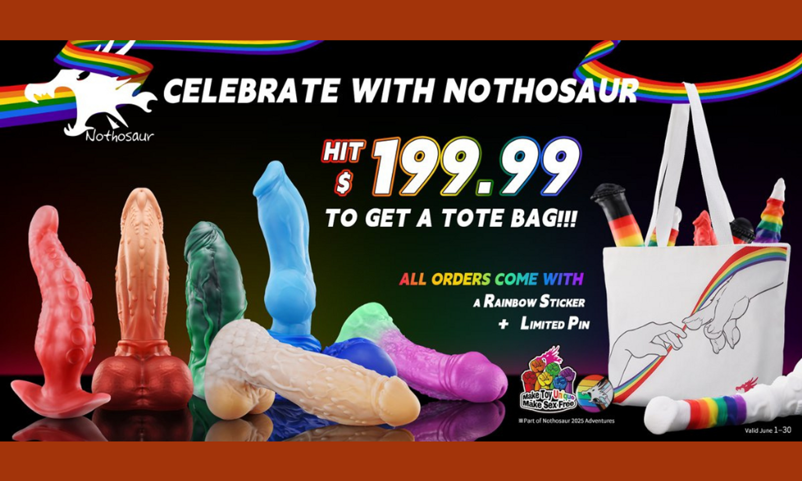 Nothosaur Celebrates Pride With Limited Edition Free Tote Bags