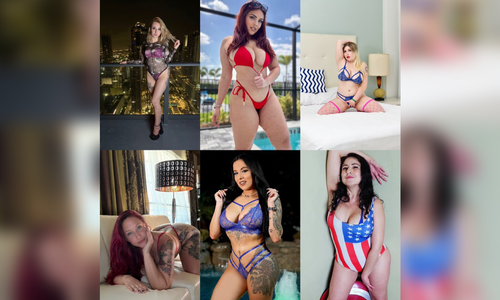 Scarlett Venom Joins 6-Girl OnlyFans Live Show, July 2