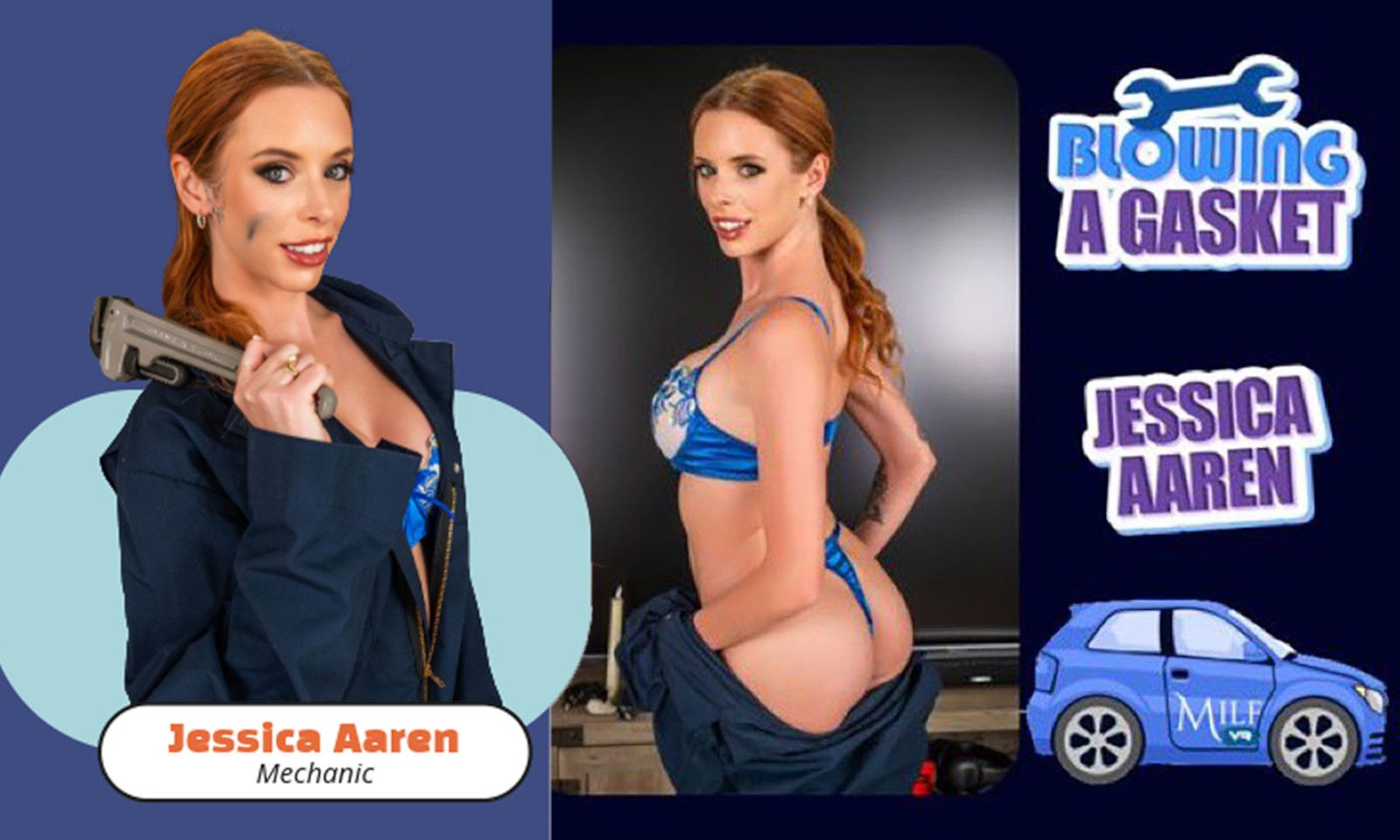 Jessica Aaren Stars in MILF VR's 'Blowing a Gasket'