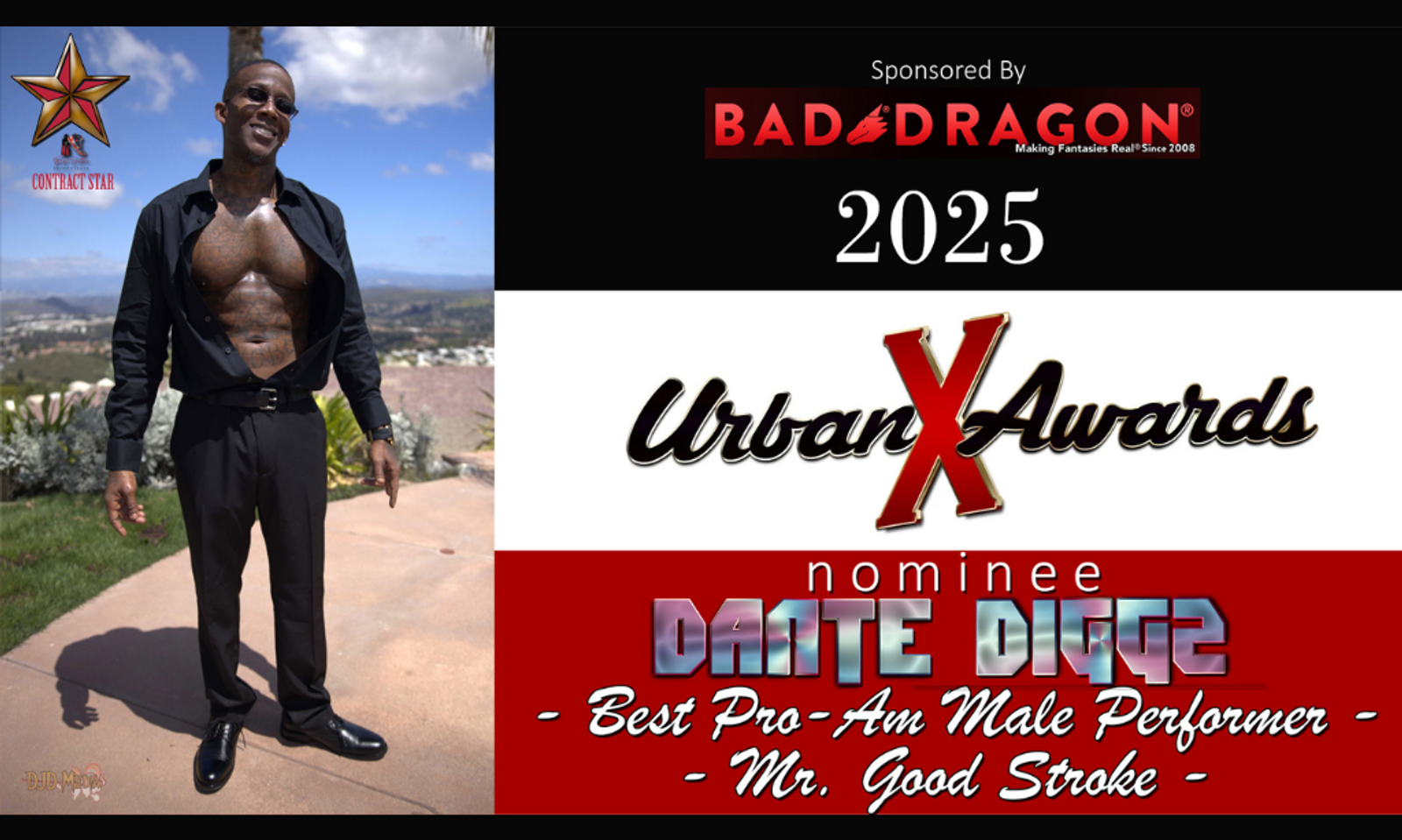 Dante Diggz Nominated for Two Urban X Awards