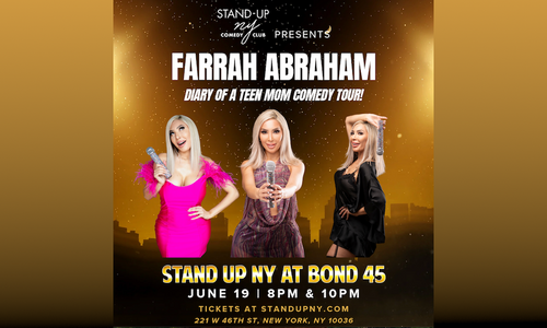 ‘Teen Mom’ Farrah Abraham Does Stand Up in NY on Thursday Night