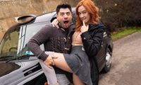 Dave Candle Makes Female Fake Taxi Debut