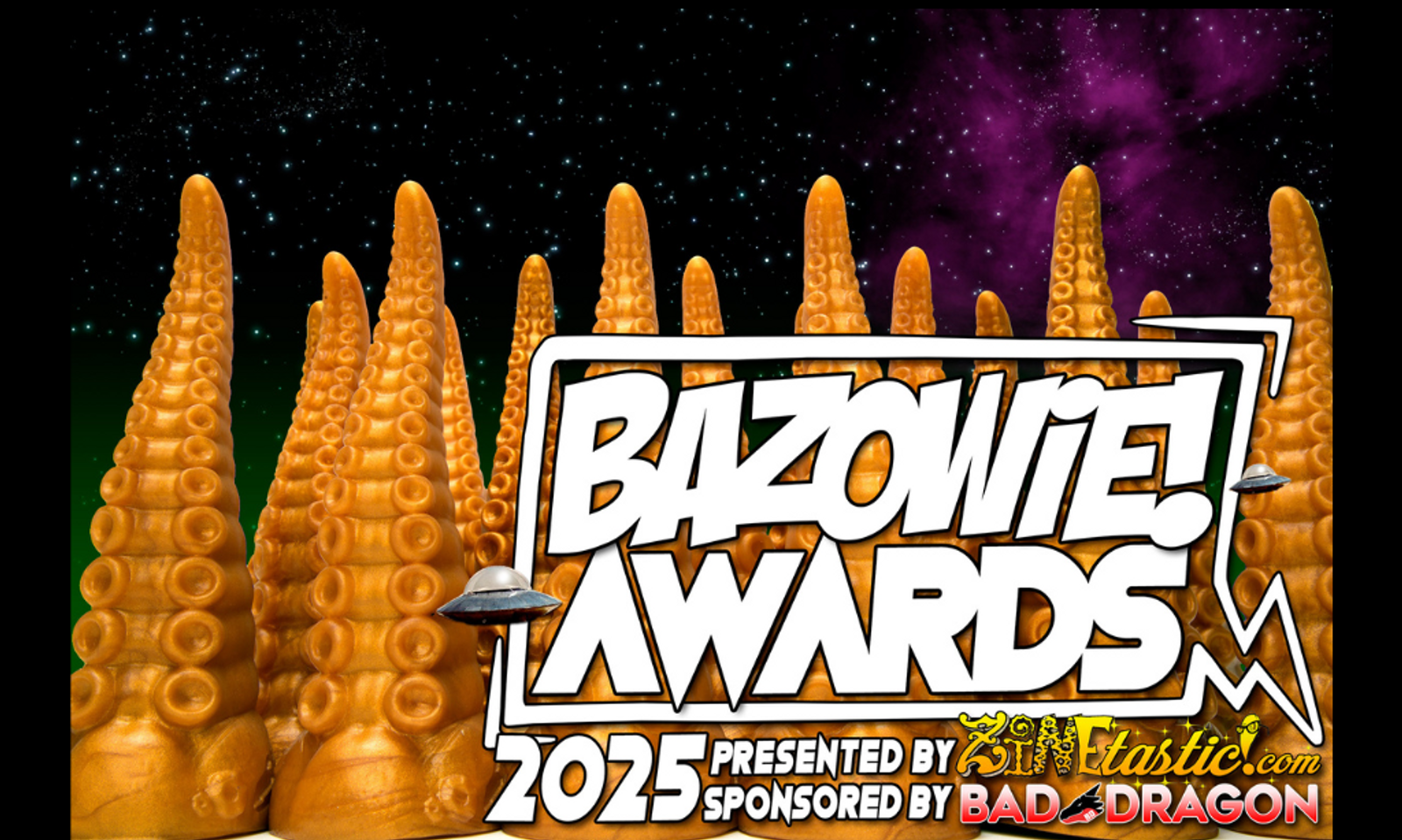 Bazowie Award Winners Receive Bad Dragon Golden Tentacles