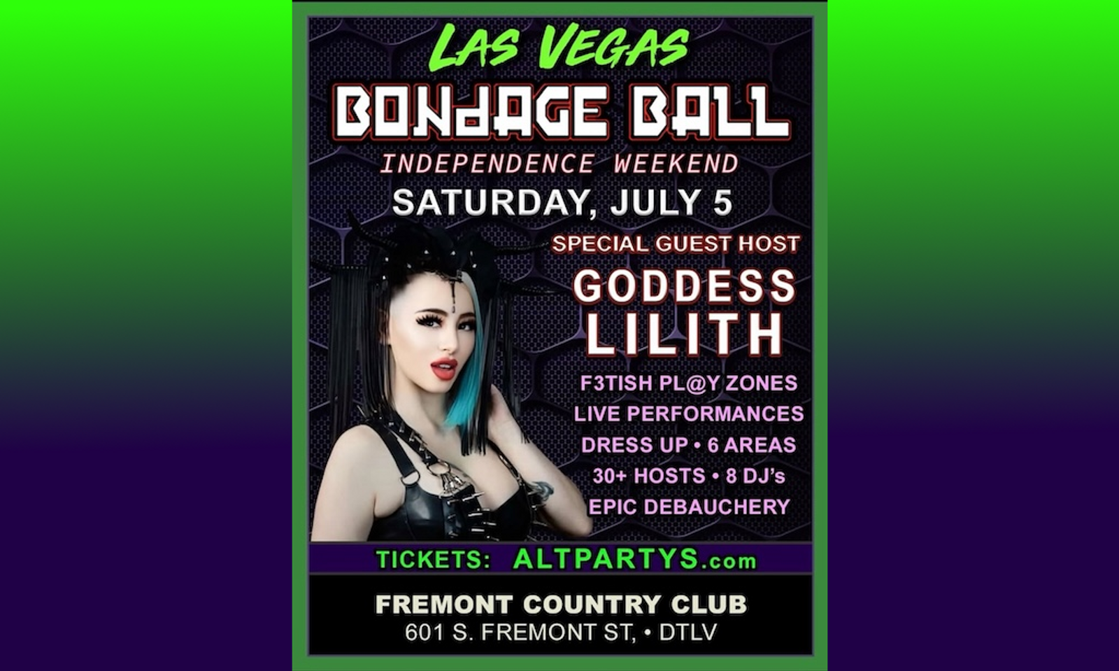Goddess Lilith Hosts Las Vegas Bondage Ball on Saturday
